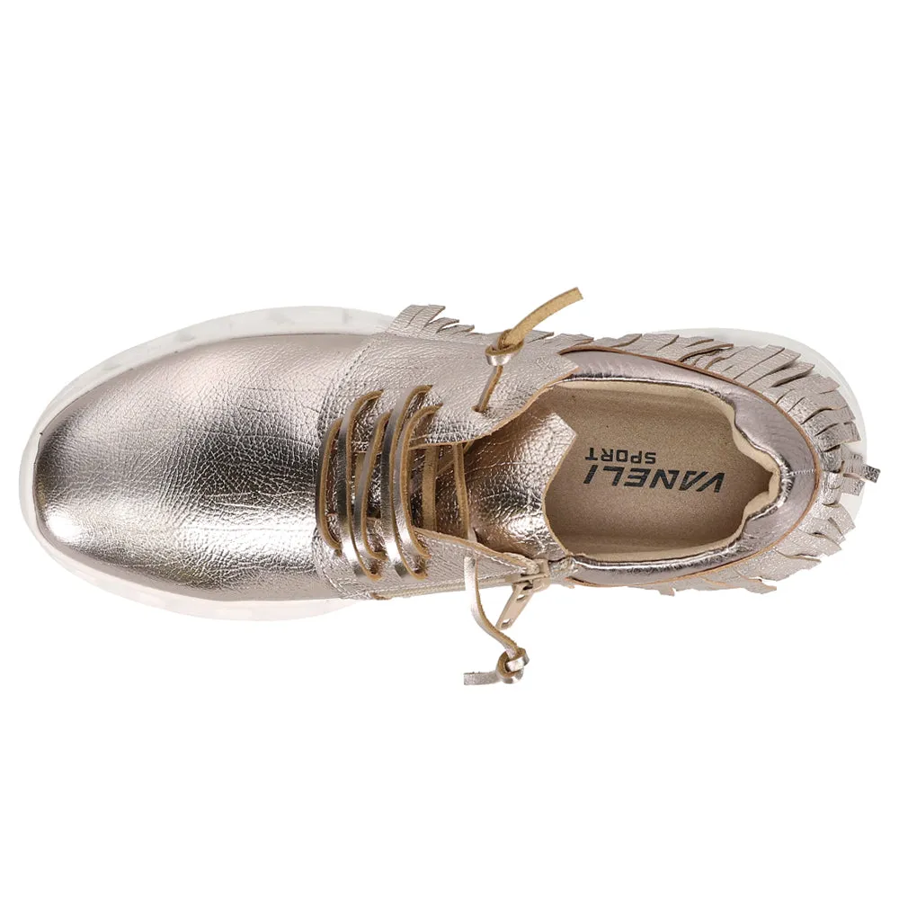 Alvina Metallic Lace Up Sneakers