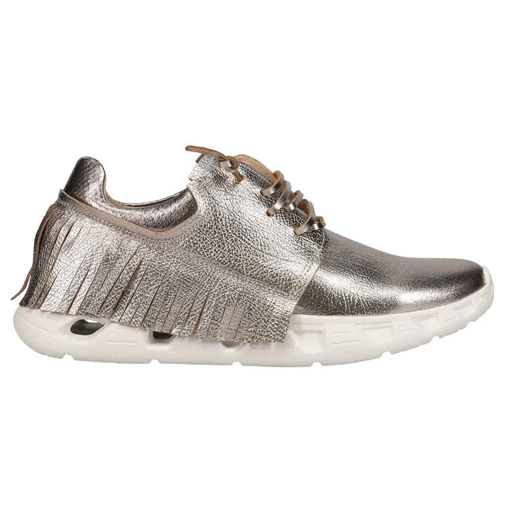 Alvina Metallic Lace Up Sneakers