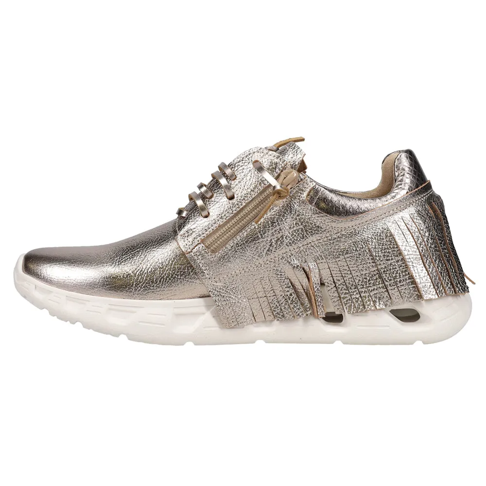 Alvina Metallic Lace Up Sneakers