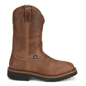 Ames 11 inch Pull On Slip Resistant Soft Toe Work Boots