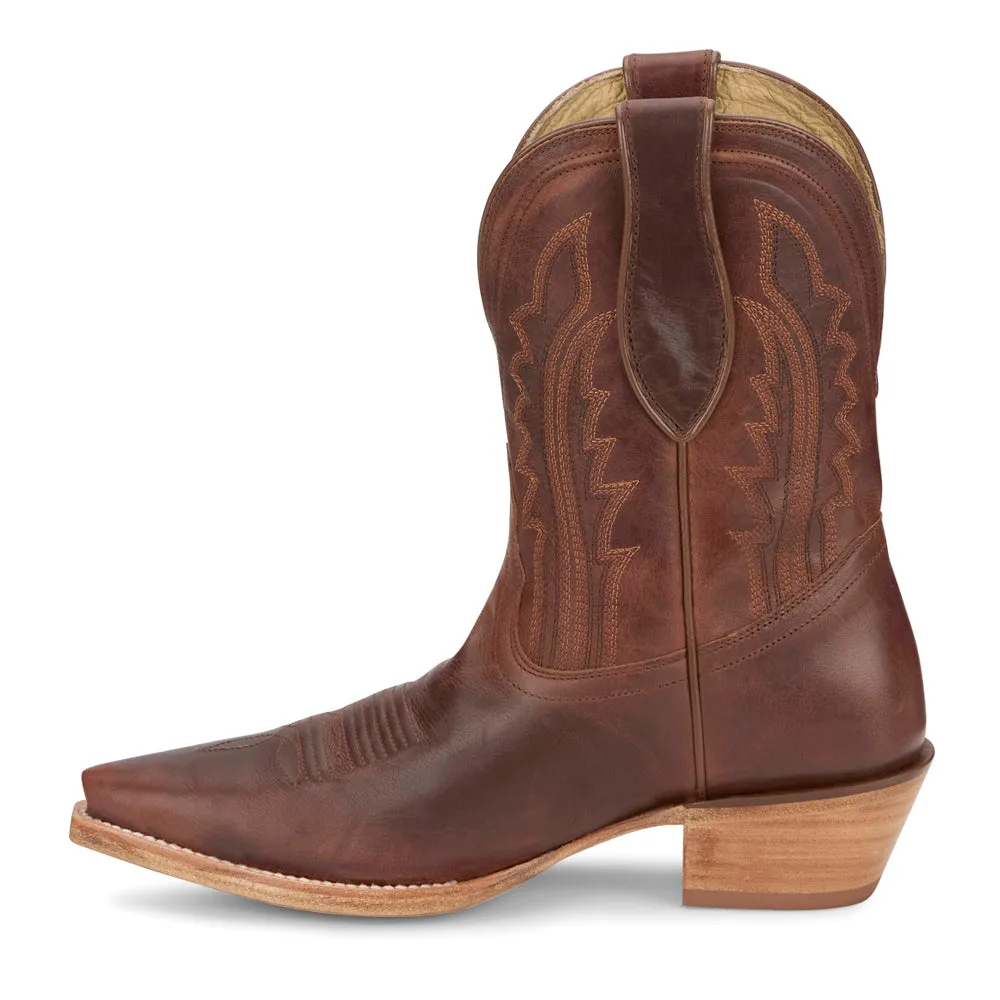 Areli 9 Inch Embroidered Snip Toe Cowboy Boots