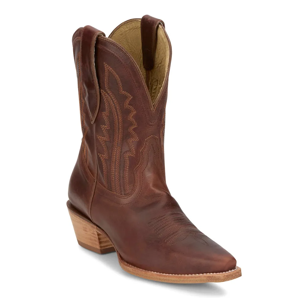 Areli 9 Inch Embroidered Snip Toe Cowboy Boots