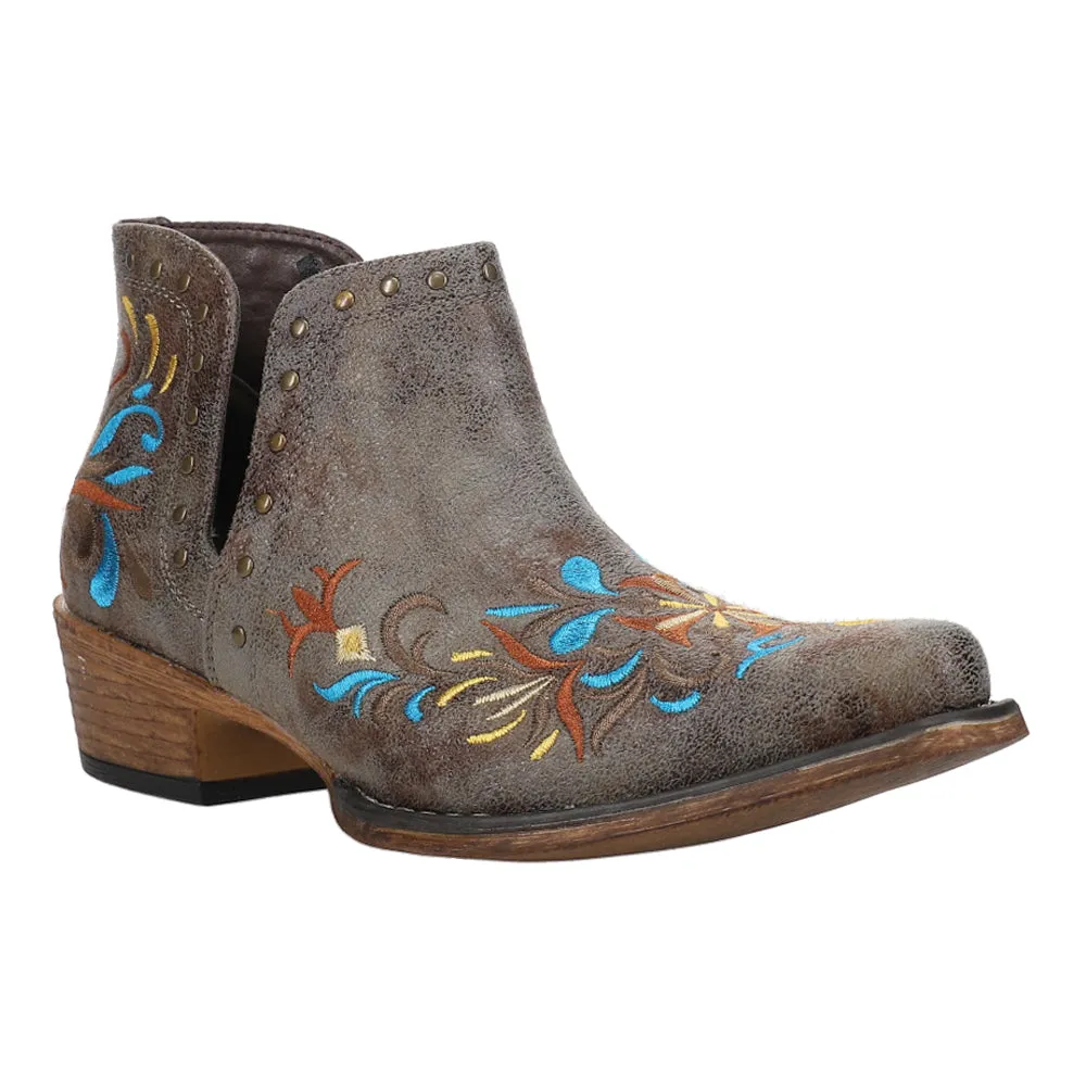 Ava Embroidered Snip Toe Cowboy Booties