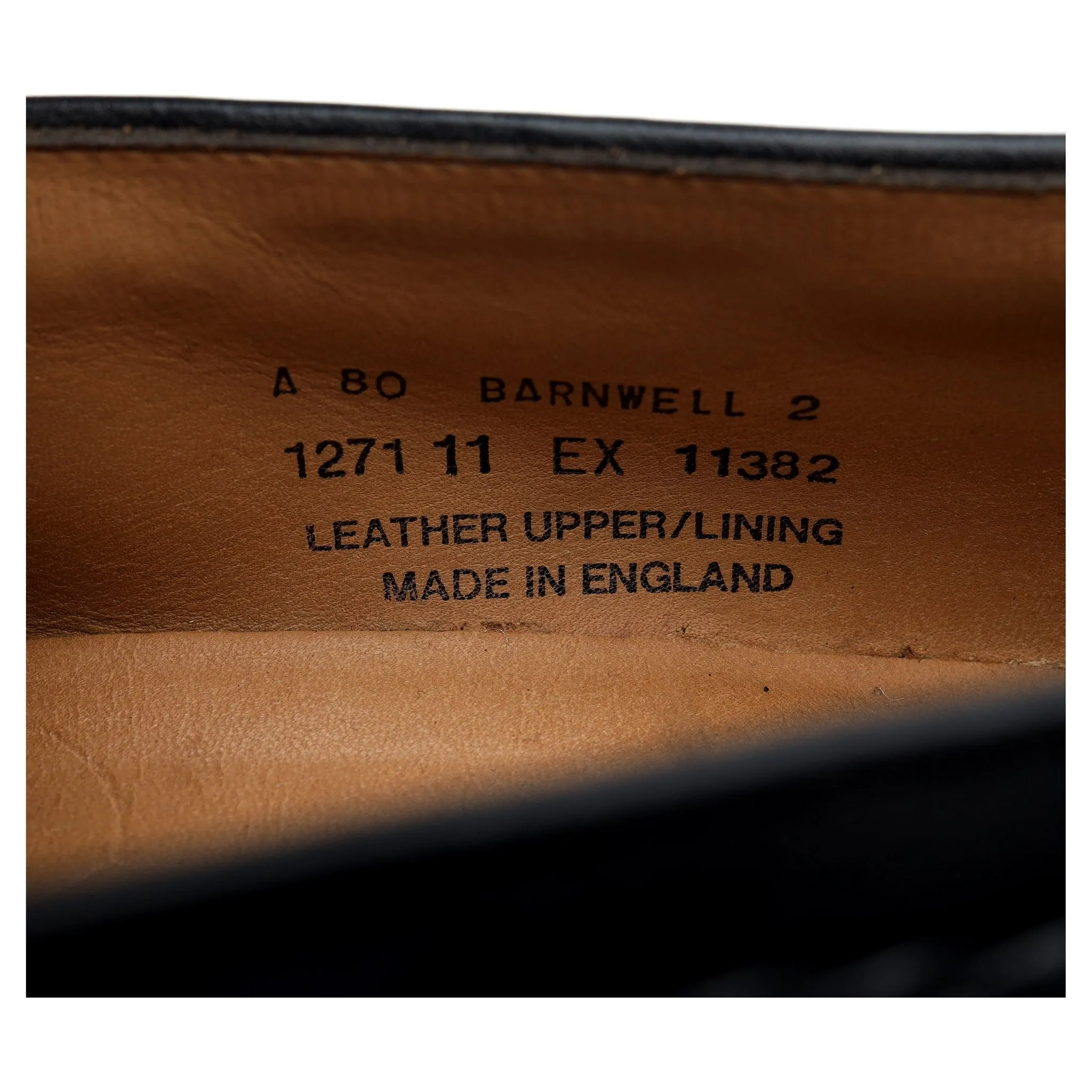 'Barnwell 2' Black Leather Tassel Loafers UK 11 EX