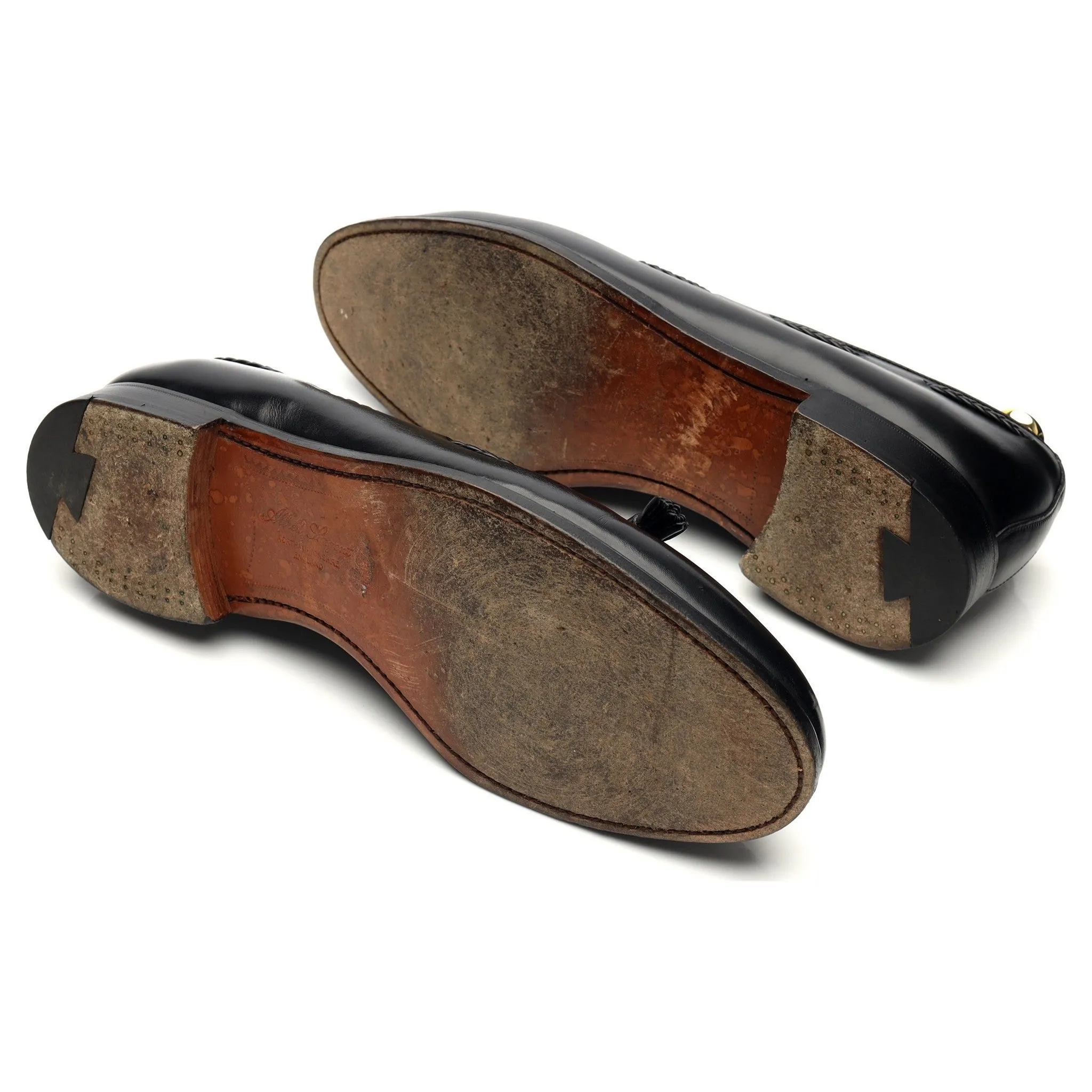 'Barnwell 2' Black Leather Tassel Loafers UK 11 EX