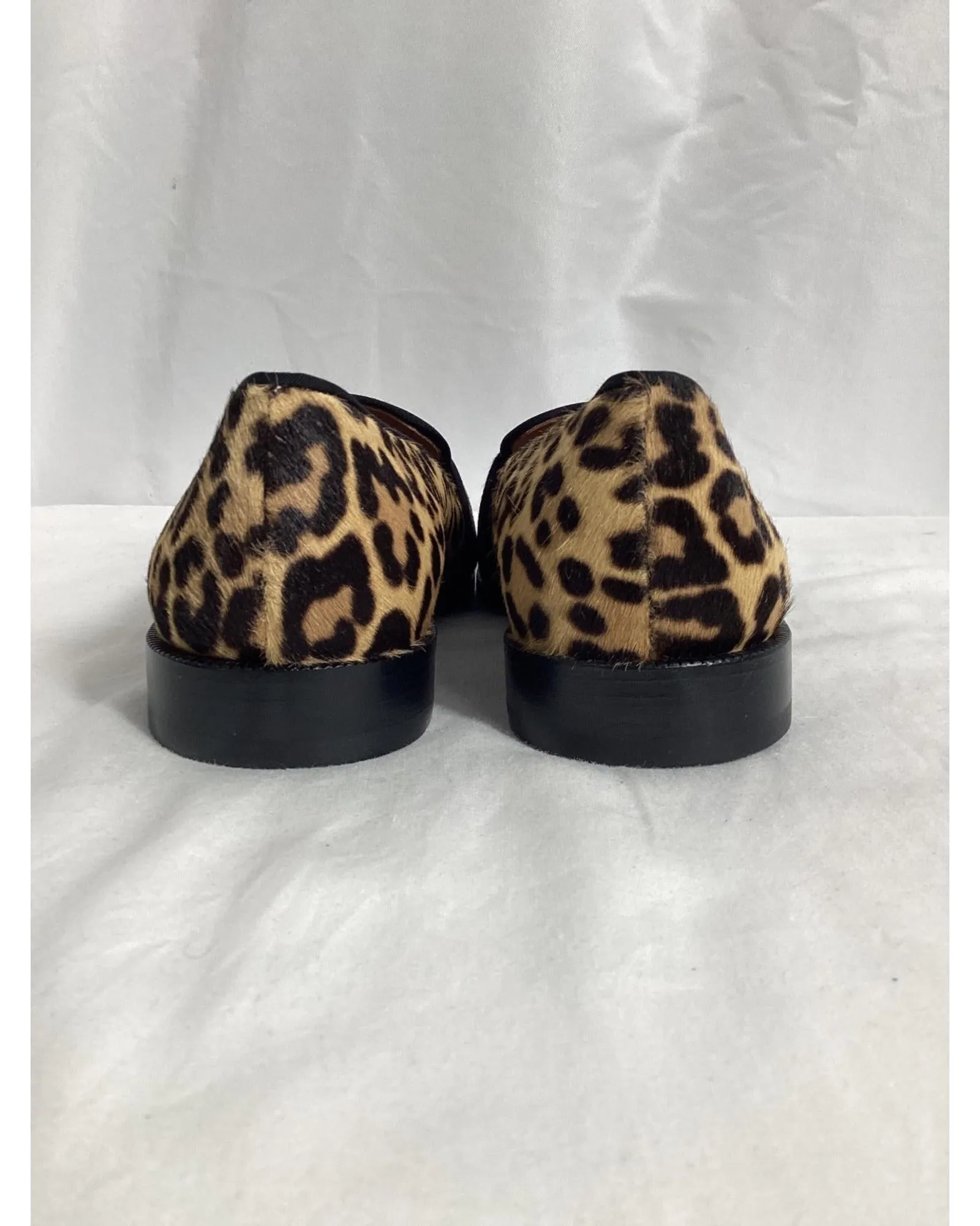 Calf Hair Loafers Leopard Print