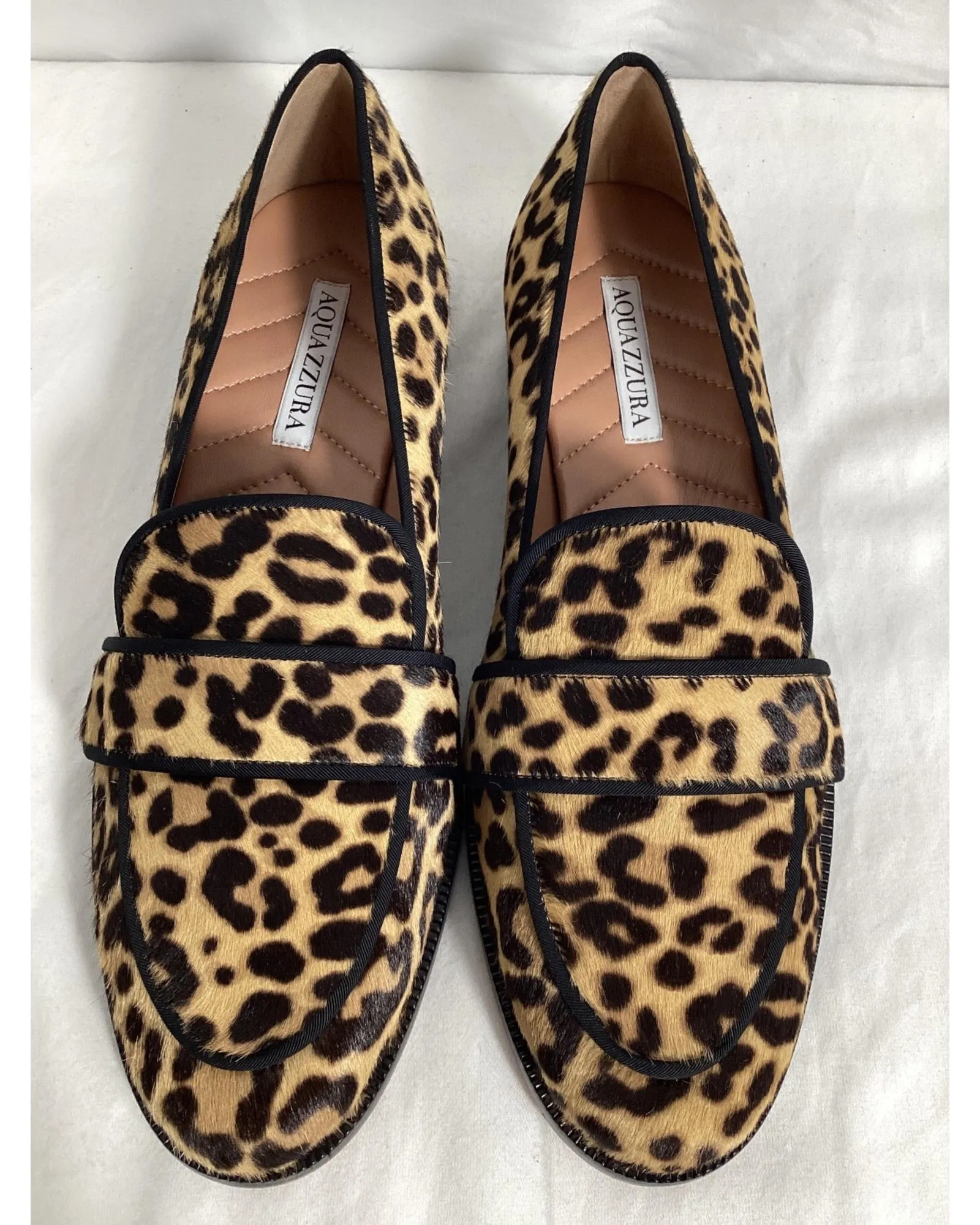 Calf Hair Loafers Leopard Print
