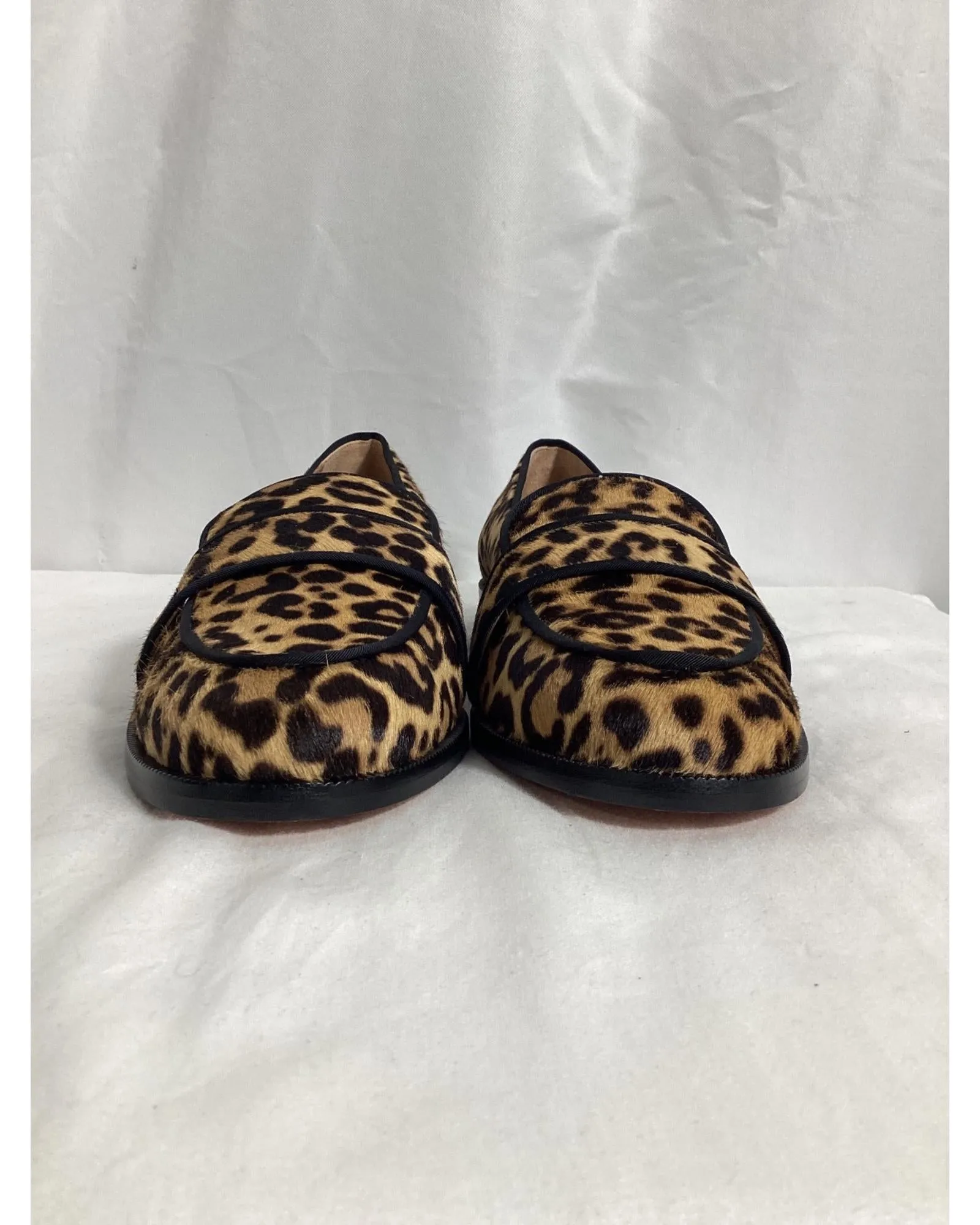 Calf Hair Loafers Leopard Print