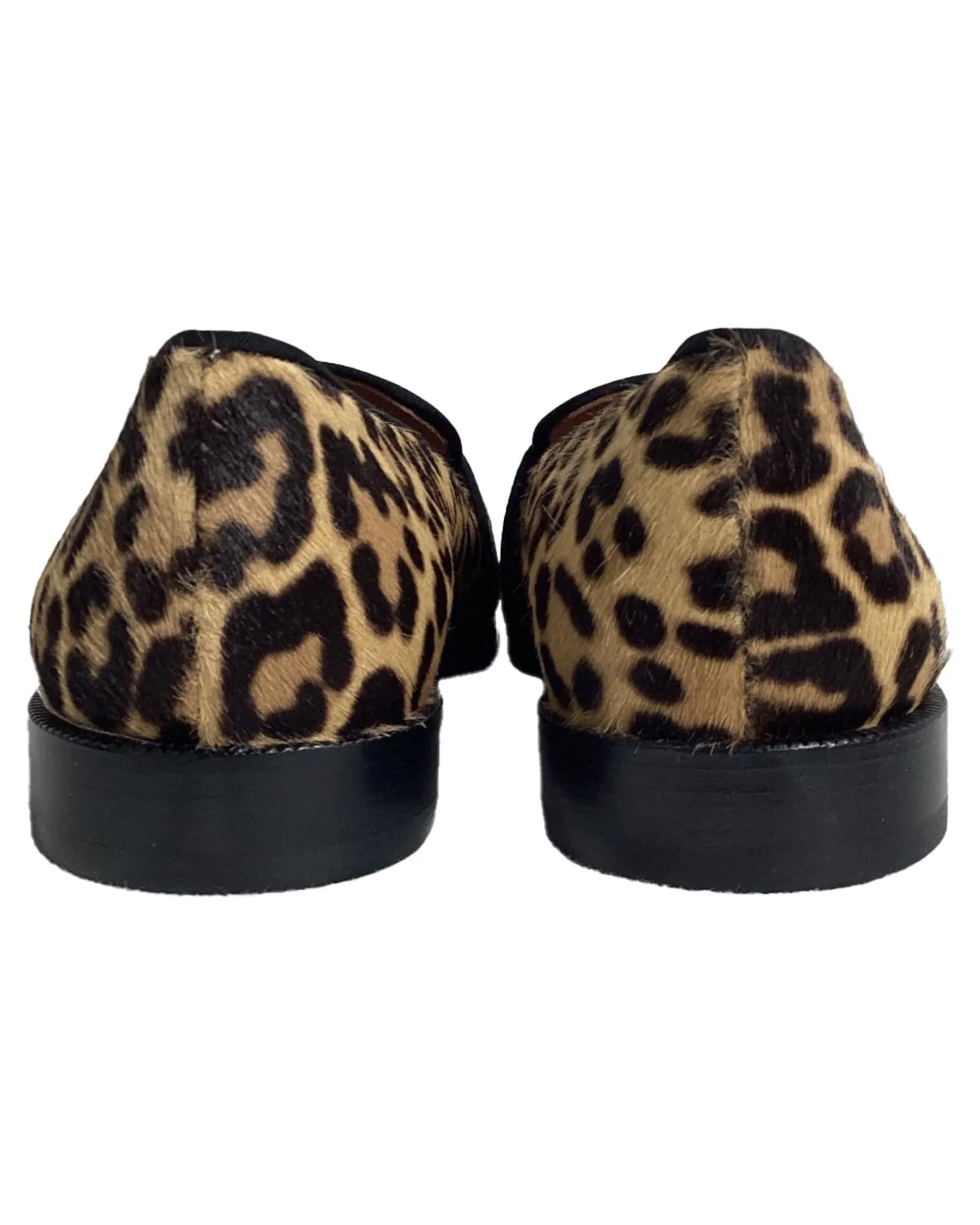 Calf Hair Loafers Leopard Print