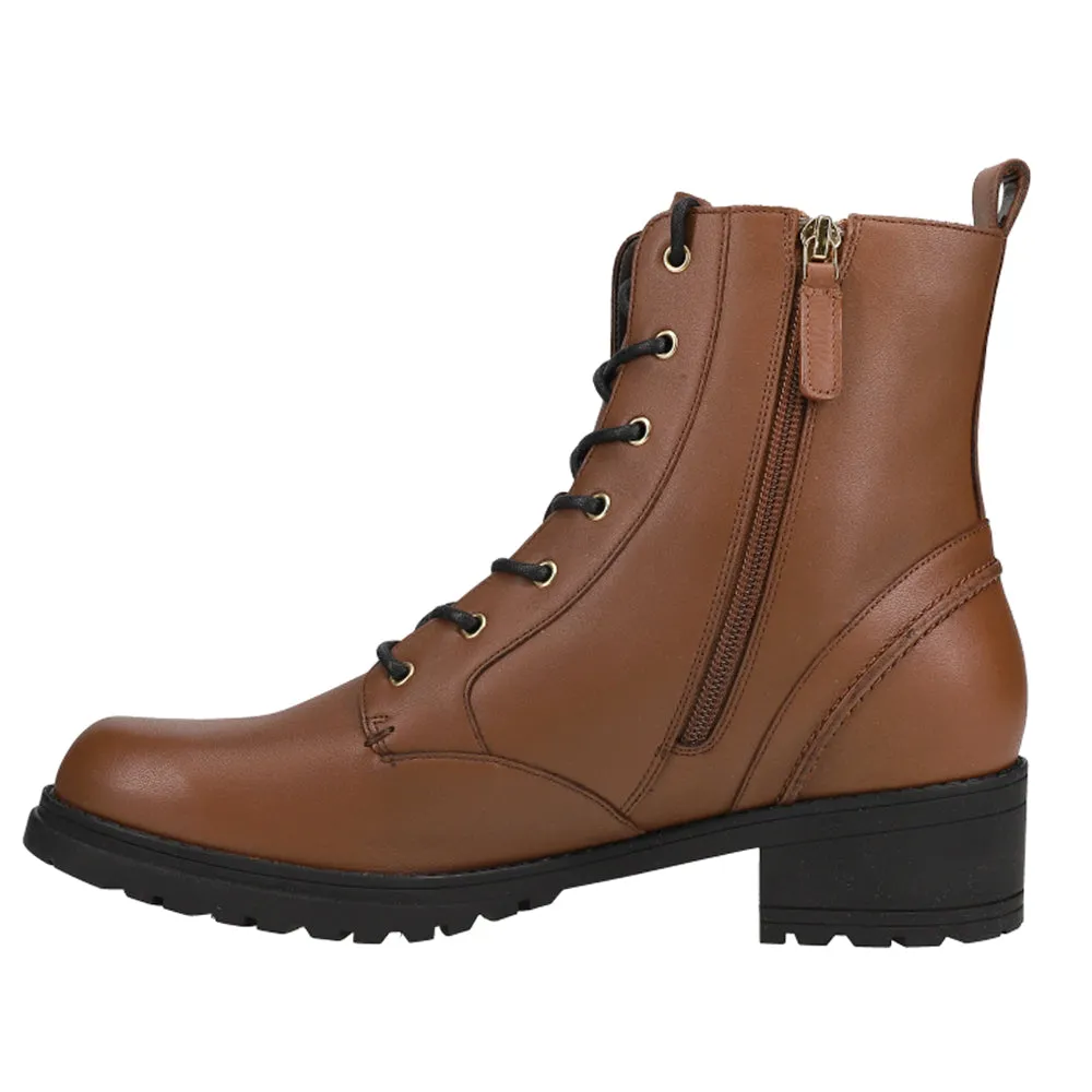 Camea Round Toe Zippered Boots