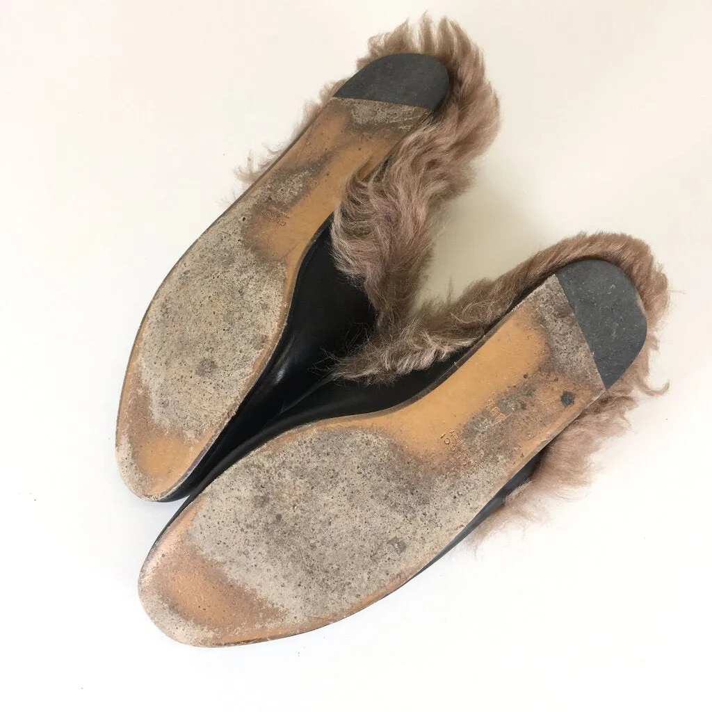 Gucci Princetown Fur Loafers