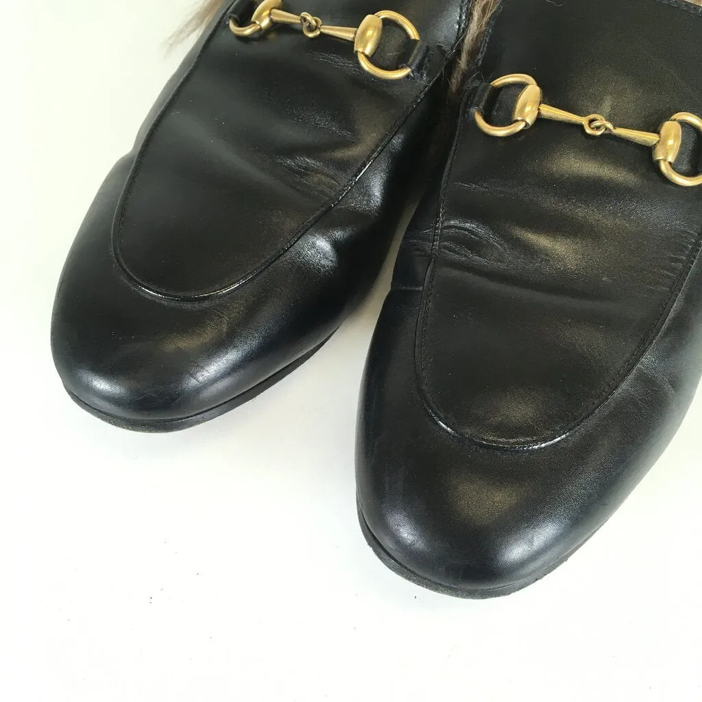 Gucci Princetown Fur Loafers