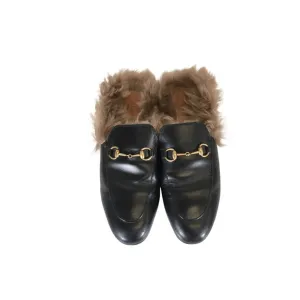 Gucci Princetown Fur Loafers