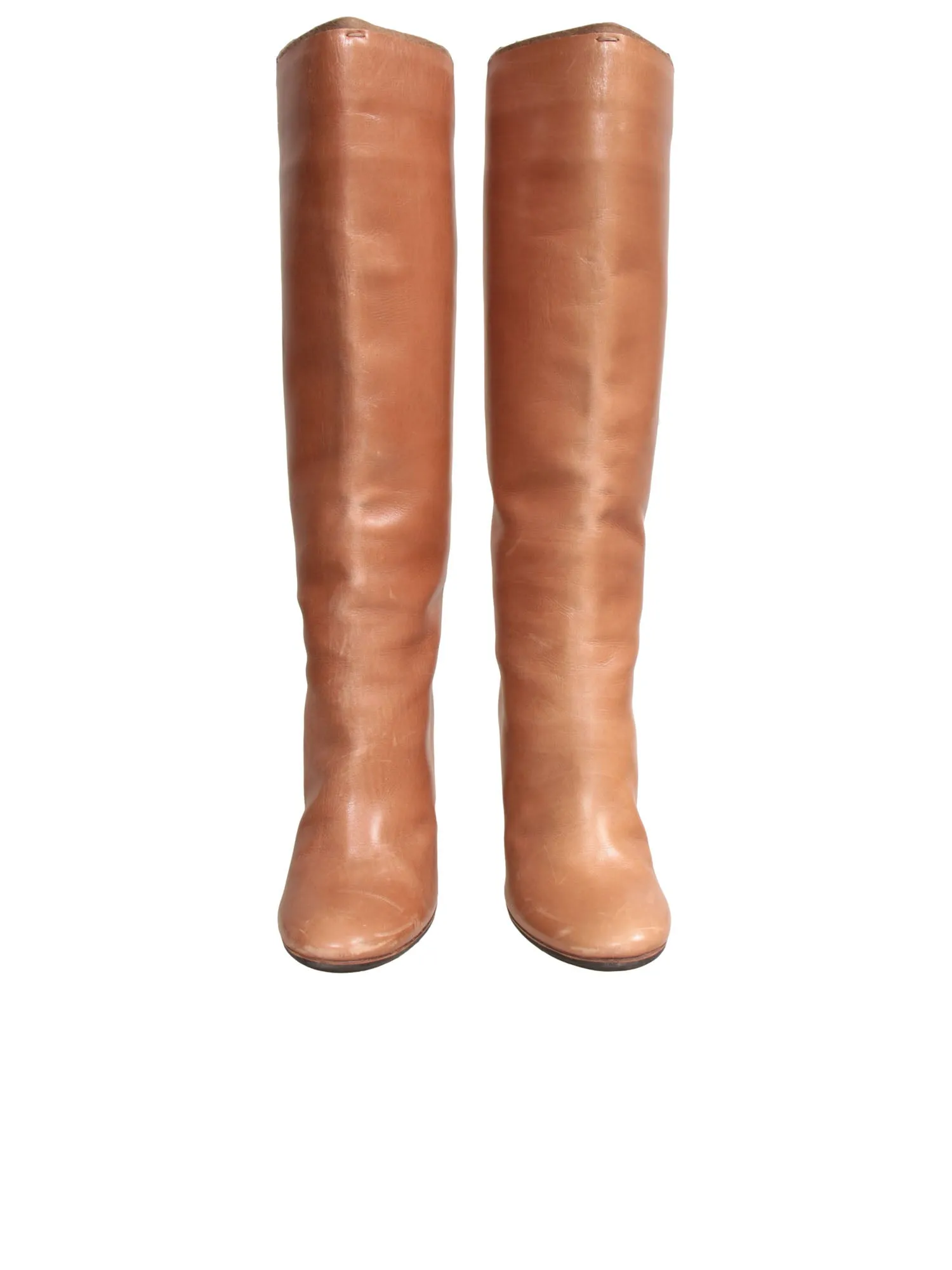 Knee-High Leather Boots