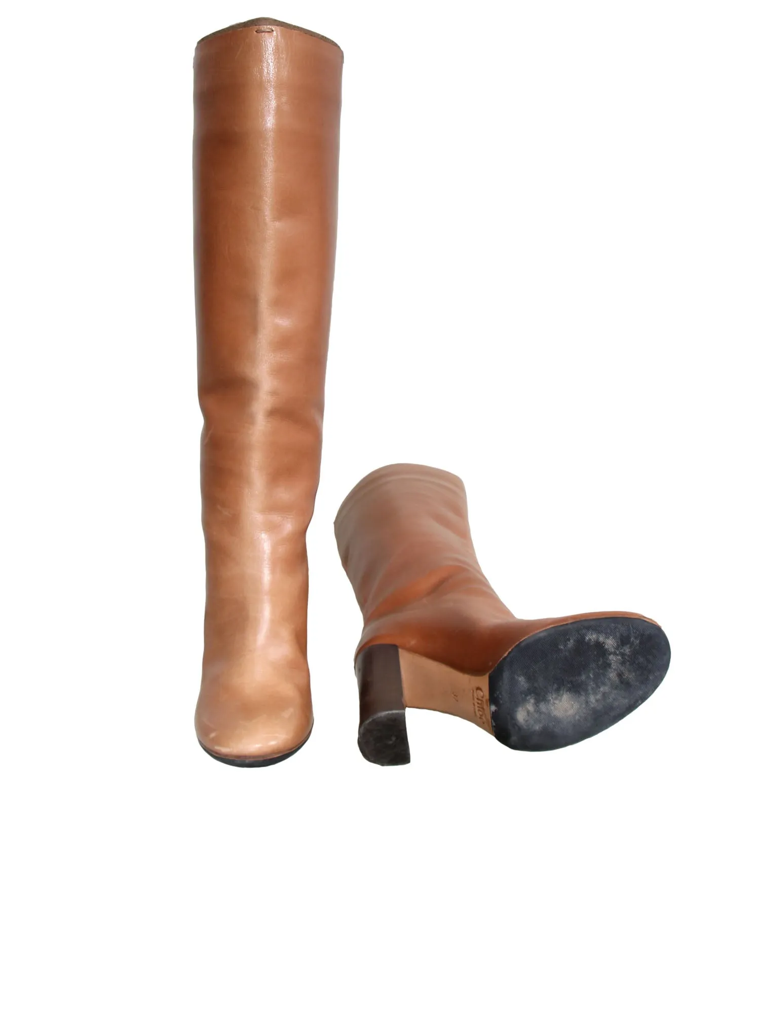 Knee-High Leather Boots