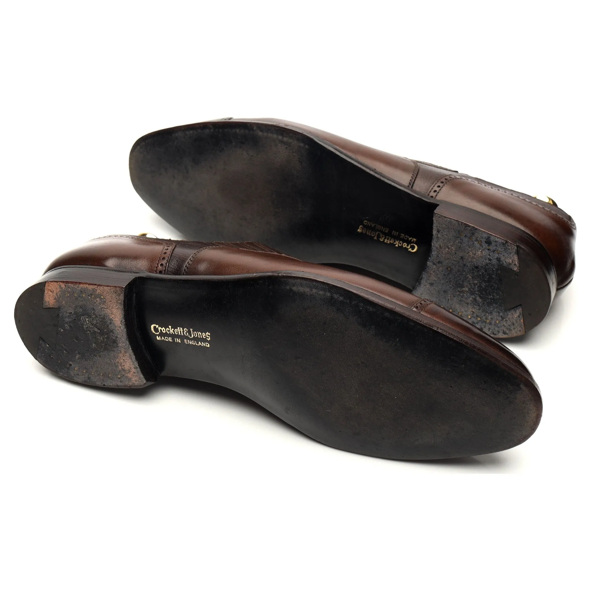 'Magee' Lazyman Dark Brown Leather Loafers UK 9.5 E