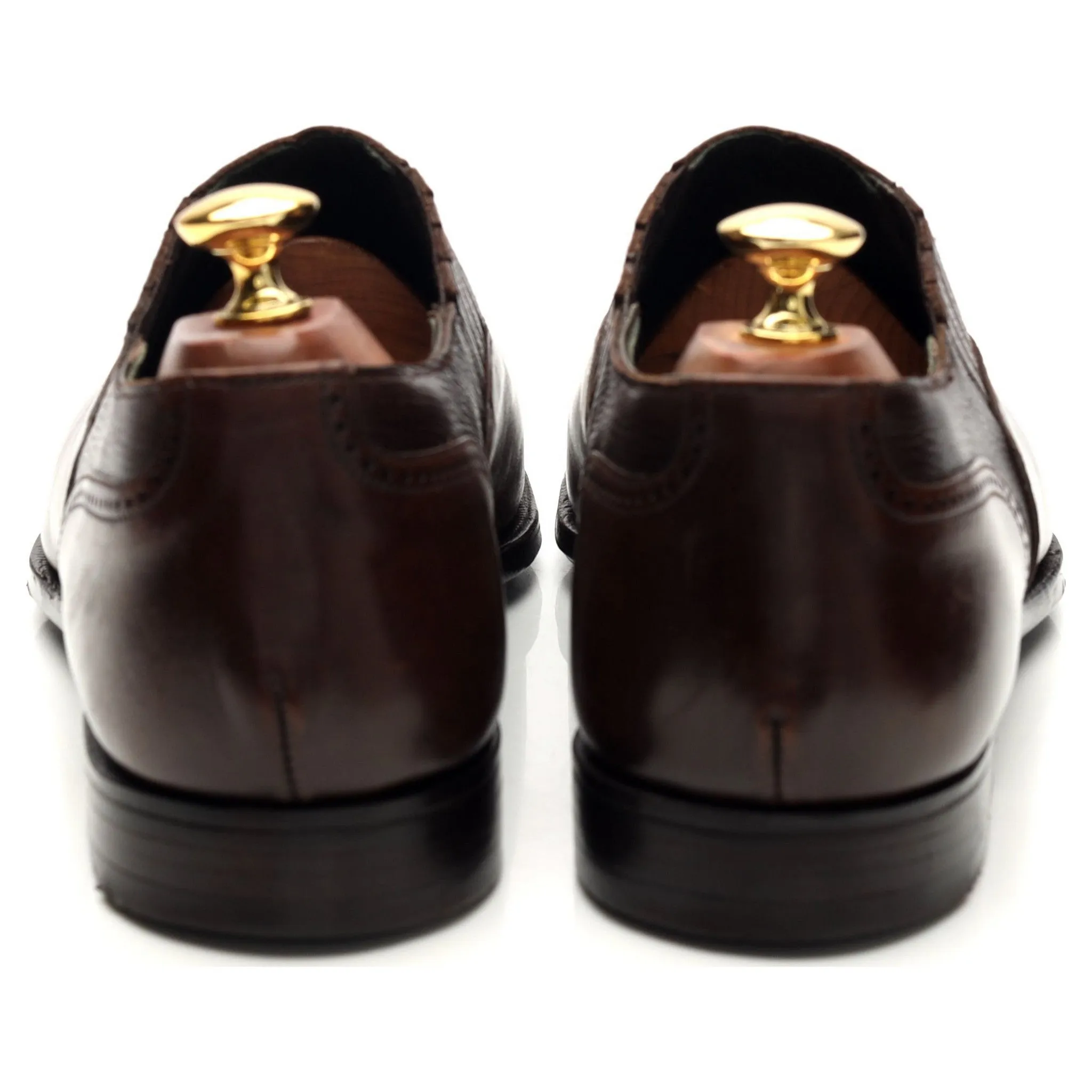 'Magee' Lazyman Dark Brown Leather Loafers UK 9.5 E