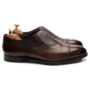 'Magee' Lazyman Dark Brown Leather Loafers UK 9.5 E