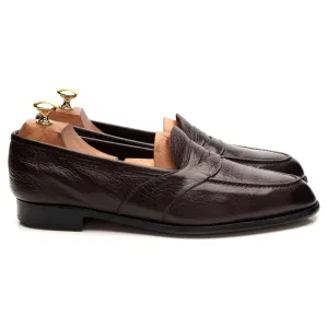 'Montpellier' Dark Brown Leather Loafers UK 9.5 E