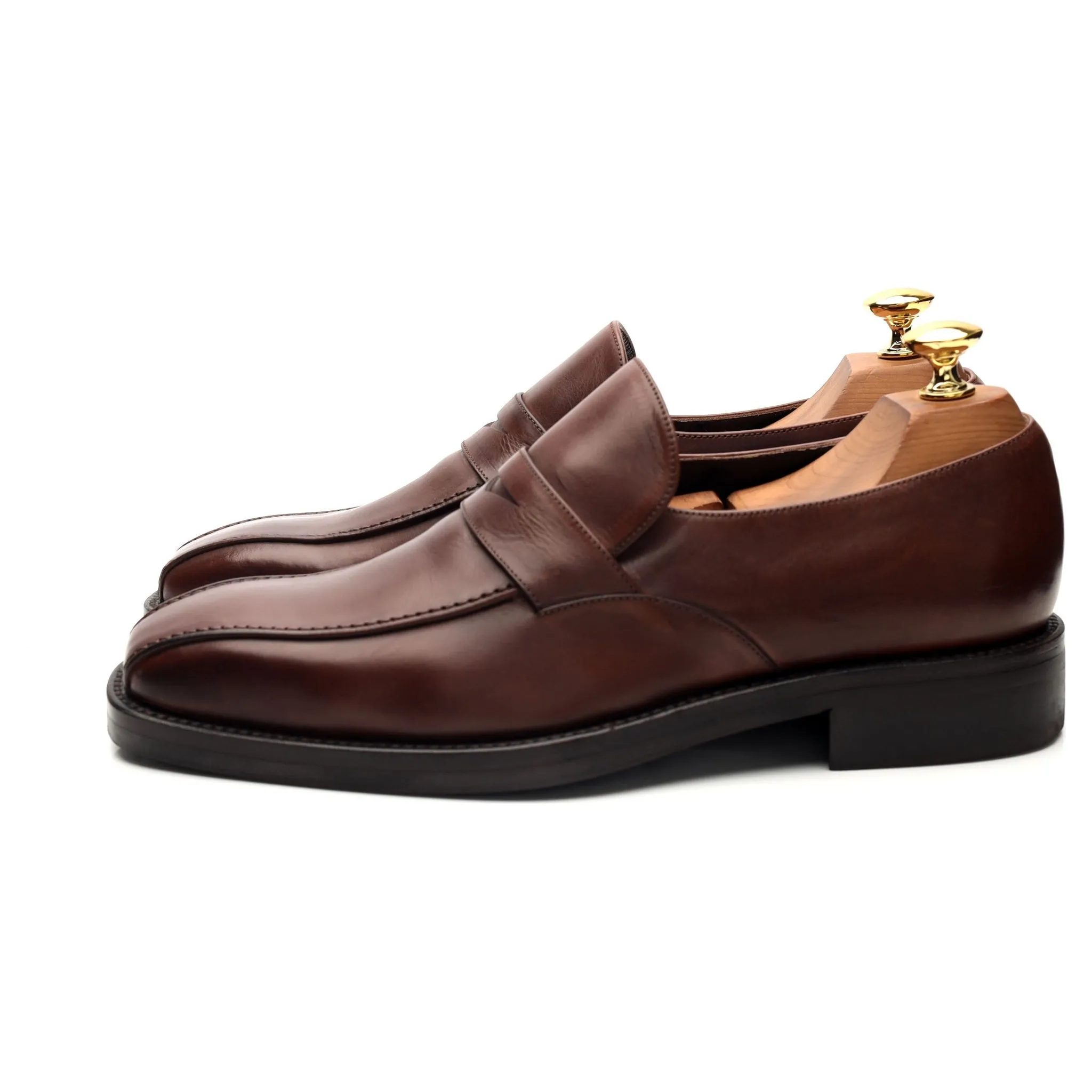 'Seville' Brown Leather Loafers UK 6.5
