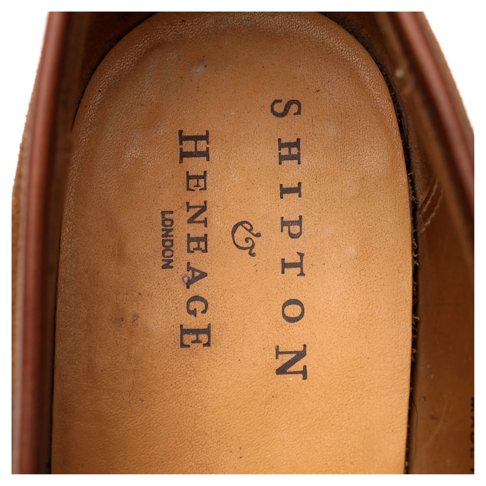 Shipton & Heneage 'Eaton' Snuff Brown Suede Loafers UK 6.5 EX