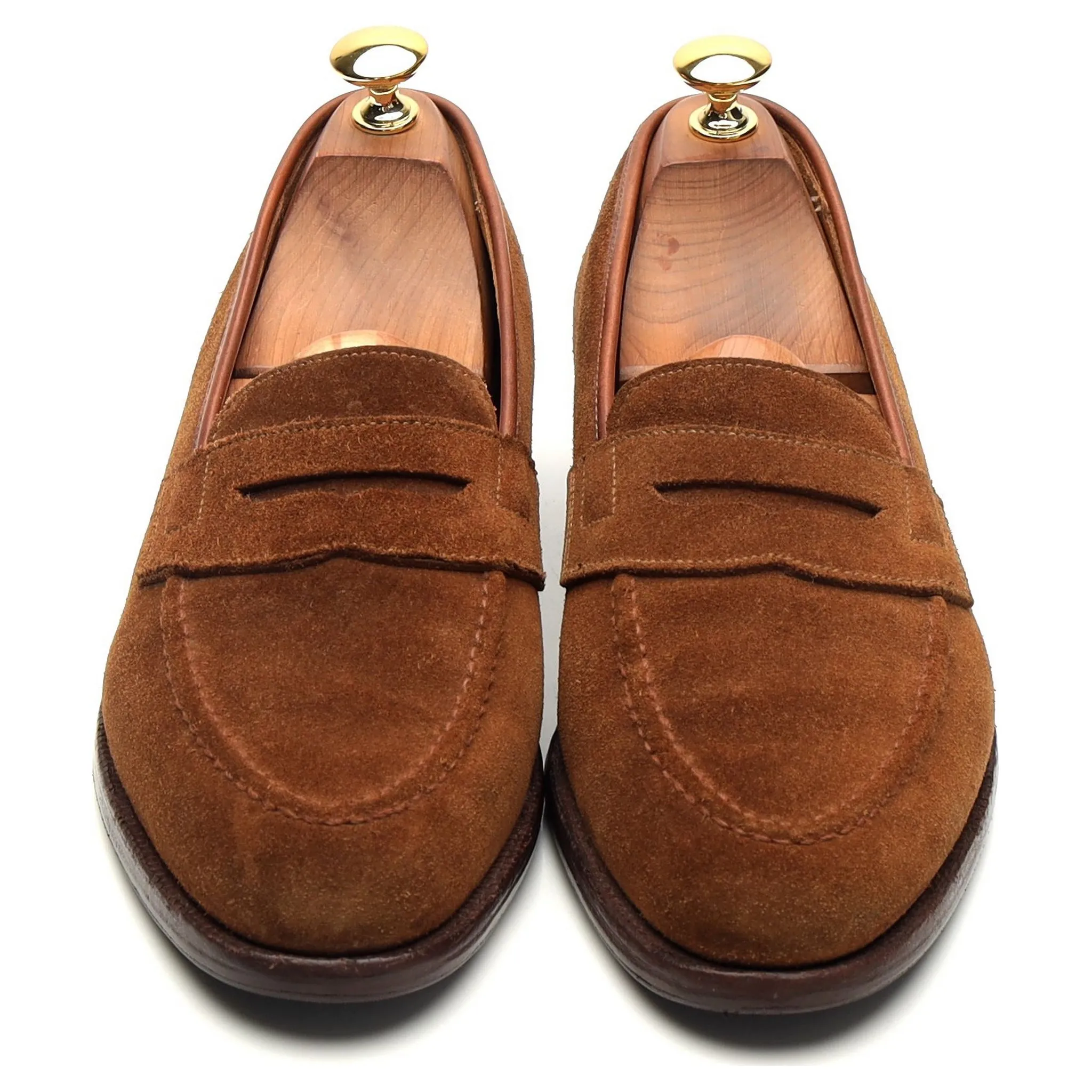 Shipton & Heneage 'Eaton' Snuff Brown Suede Loafers UK 6.5 EX
