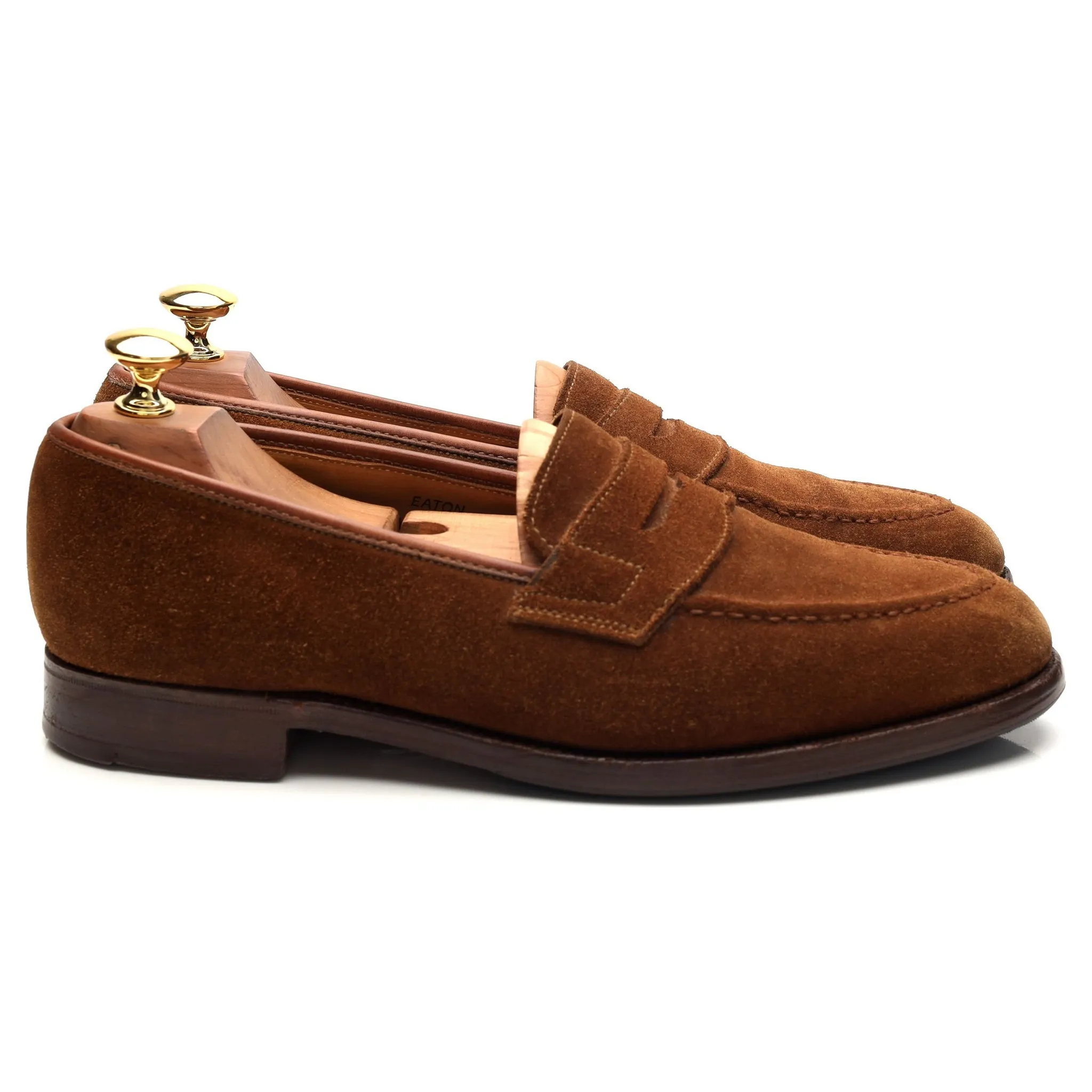 Shipton & Heneage 'Eaton' Snuff Brown Suede Loafers UK 6.5 EX