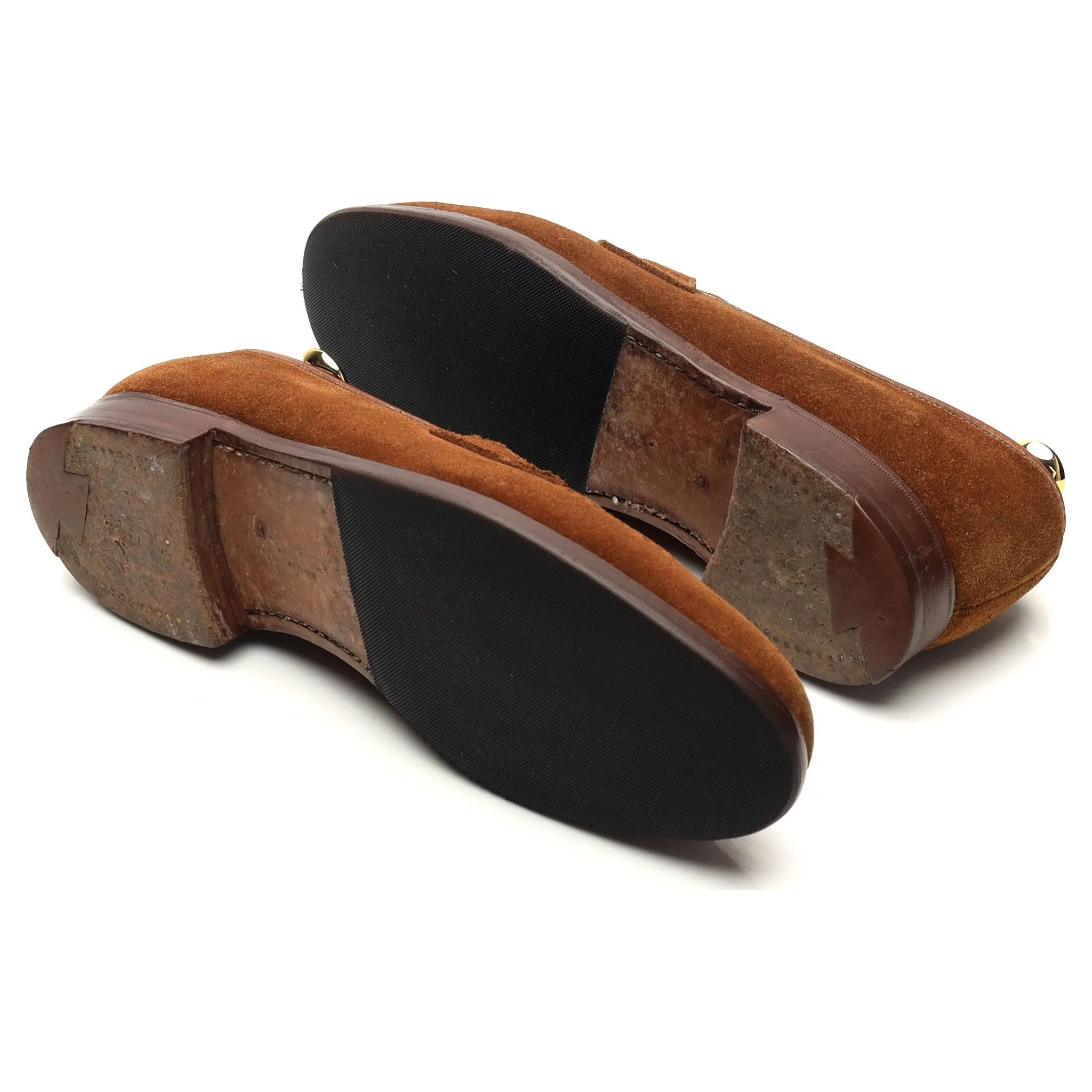 Shipton & Heneage 'Eaton' Snuff Brown Suede Loafers UK 6.5 EX