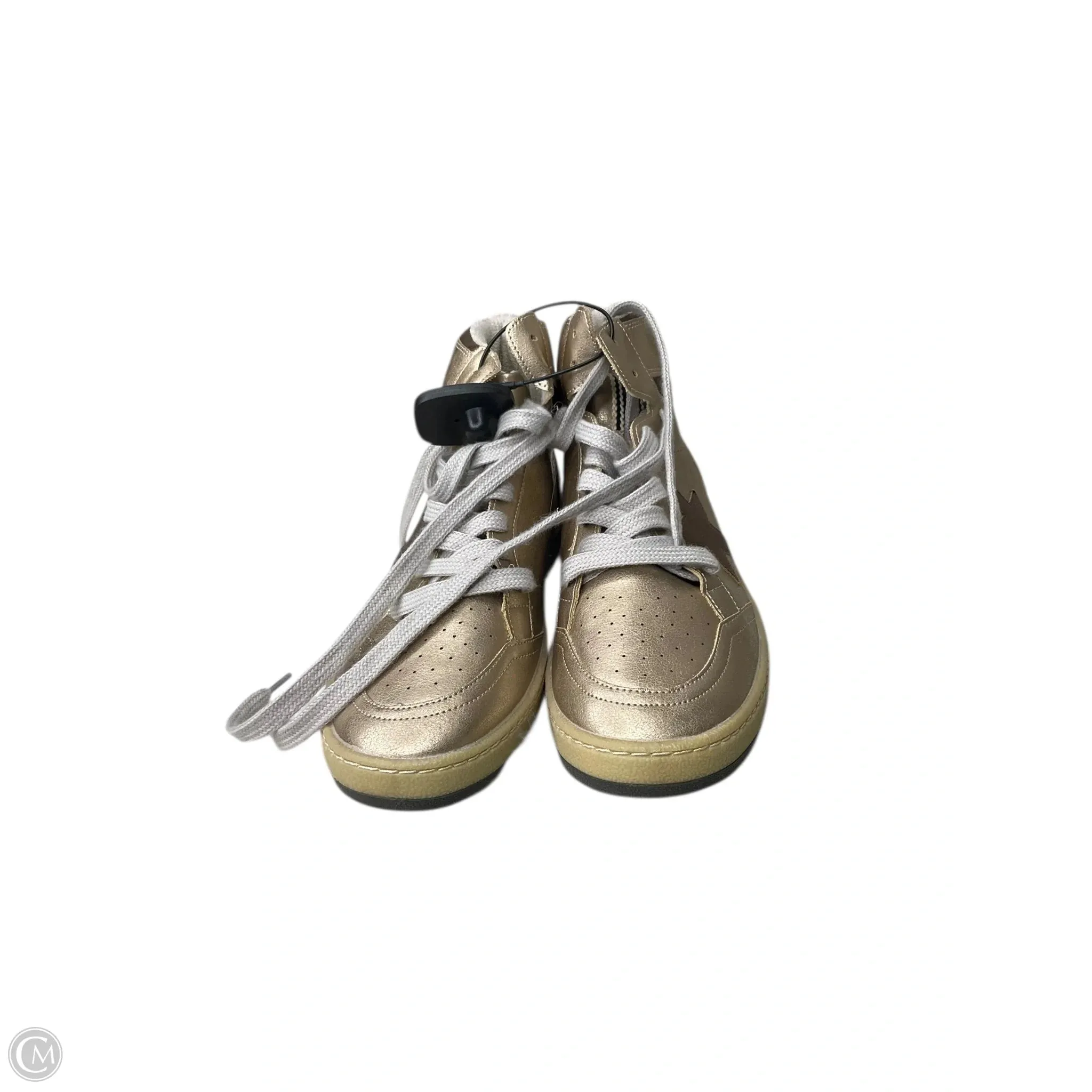 Shoes Sneakers By Shu Shop In Gold, Size: 8.5