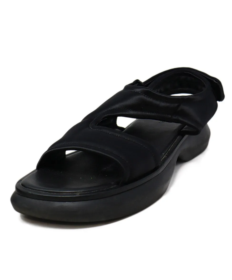 Vince Black Satin Sandals sz 8