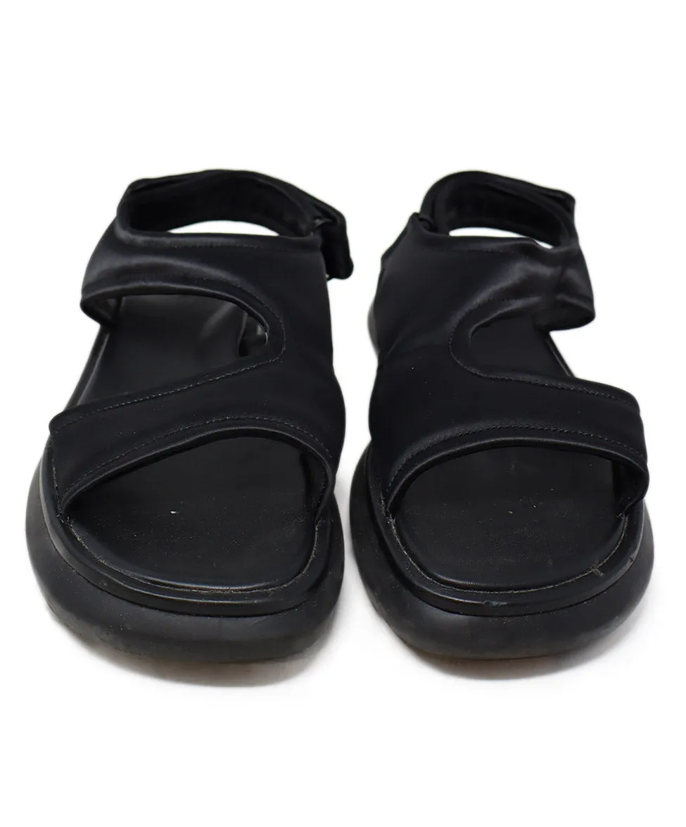Vince Black Satin Sandals sz 8
