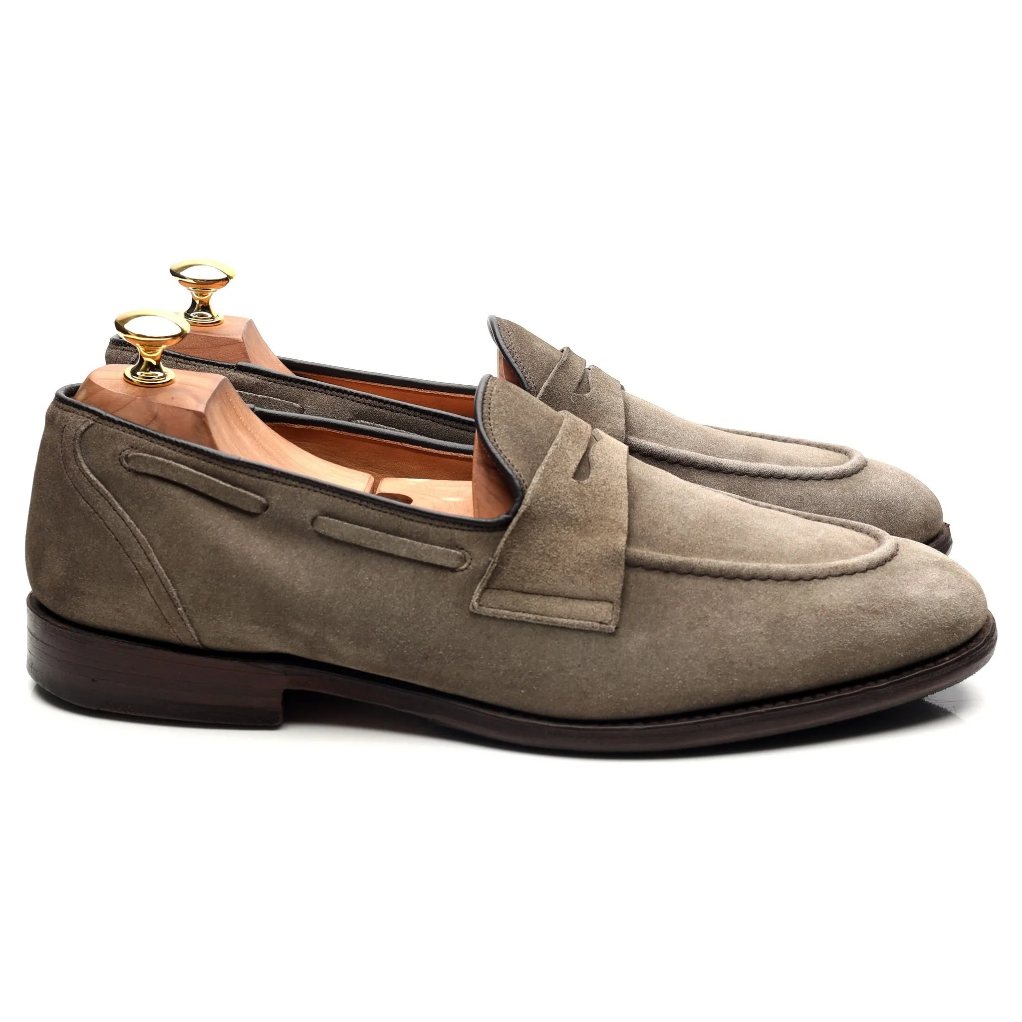 'Widnes' Stone Suede Loafers UK 9.5 G