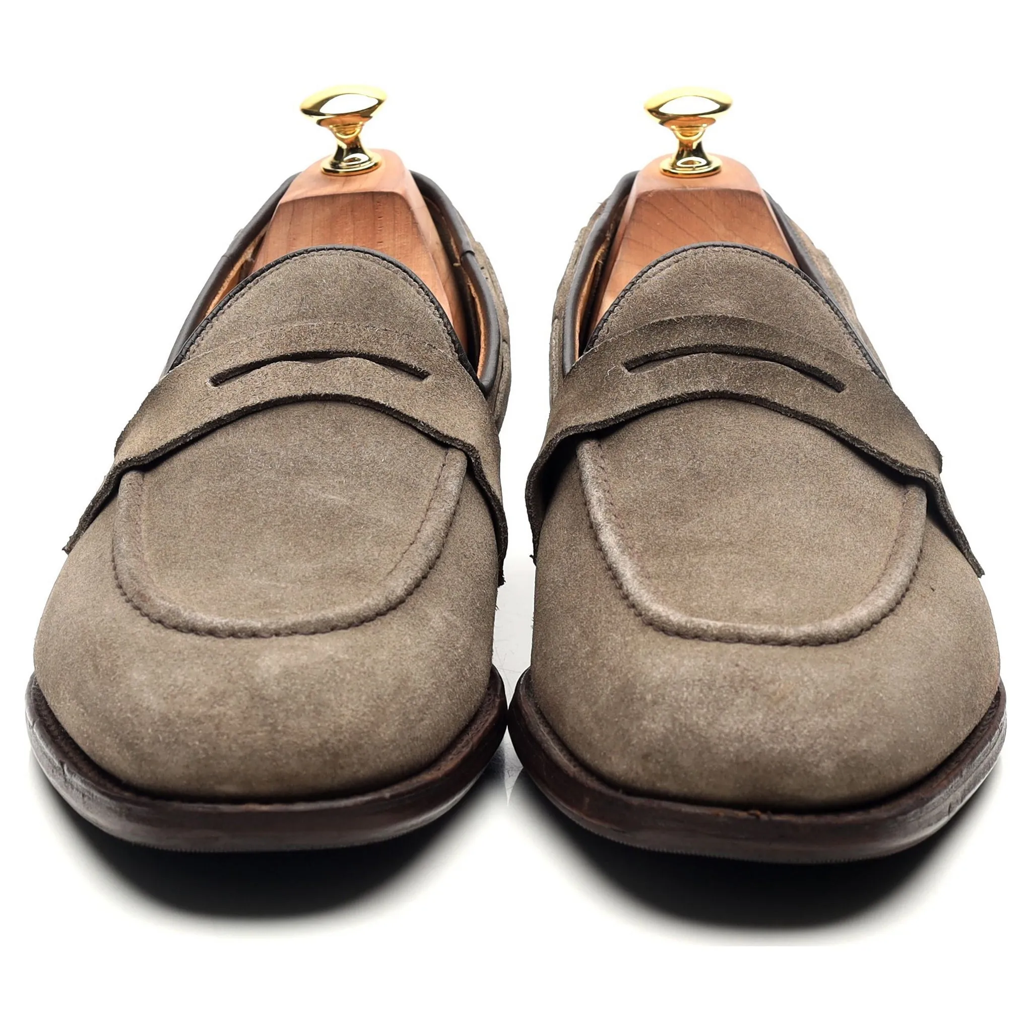 'Widnes' Stone Suede Loafers UK 9.5 G