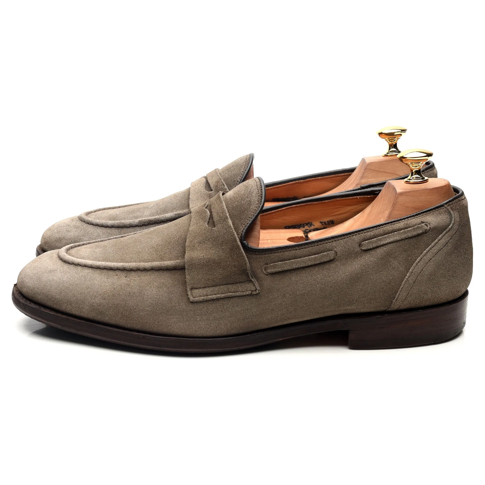 'Widnes' Stone Suede Loafers UK 9.5 G