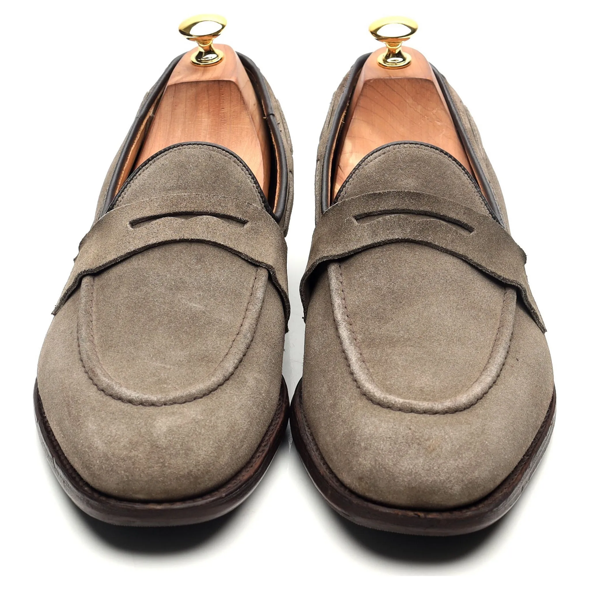 'Widnes' Stone Suede Loafers UK 9.5 G