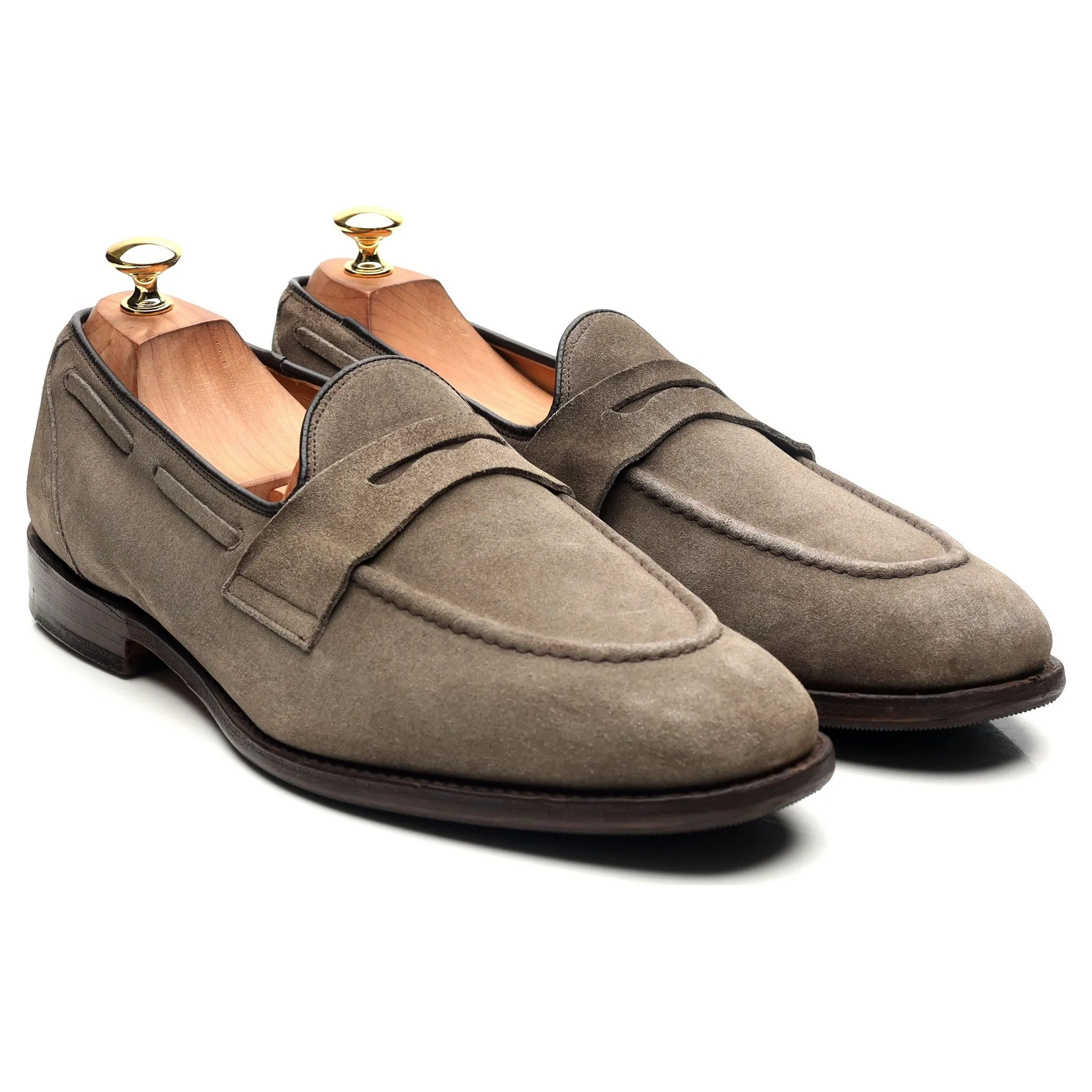 'Widnes' Stone Suede Loafers UK 9.5 G