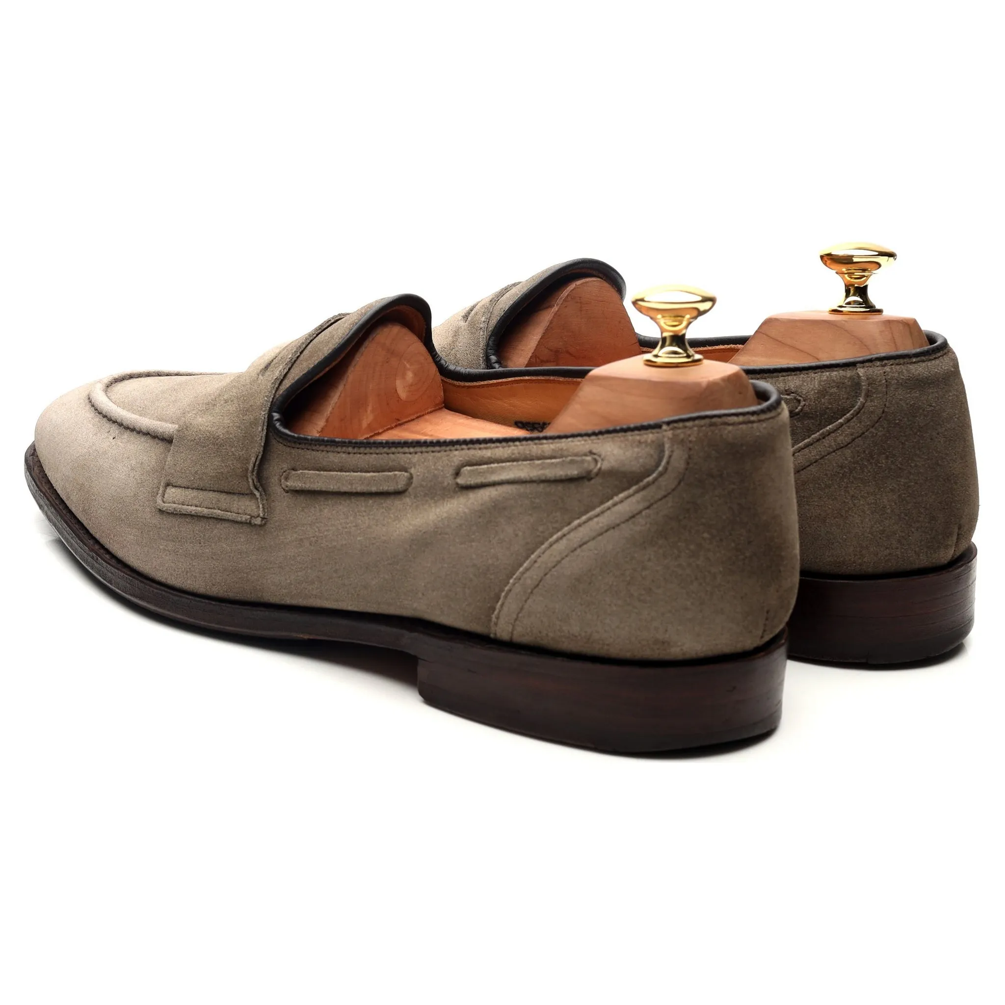 'Widnes' Stone Suede Loafers UK 9.5 G