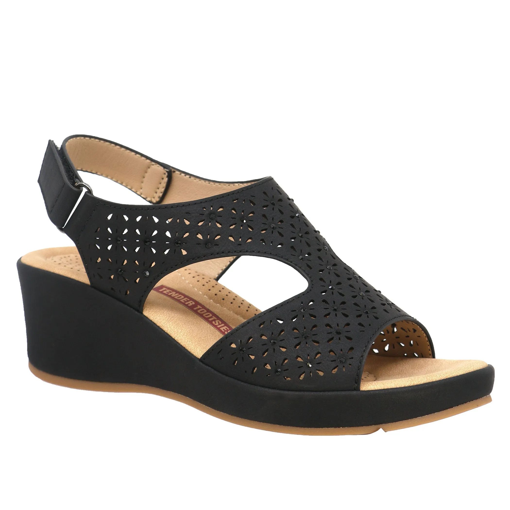 Womens Alessia Wedge Sling Sandal