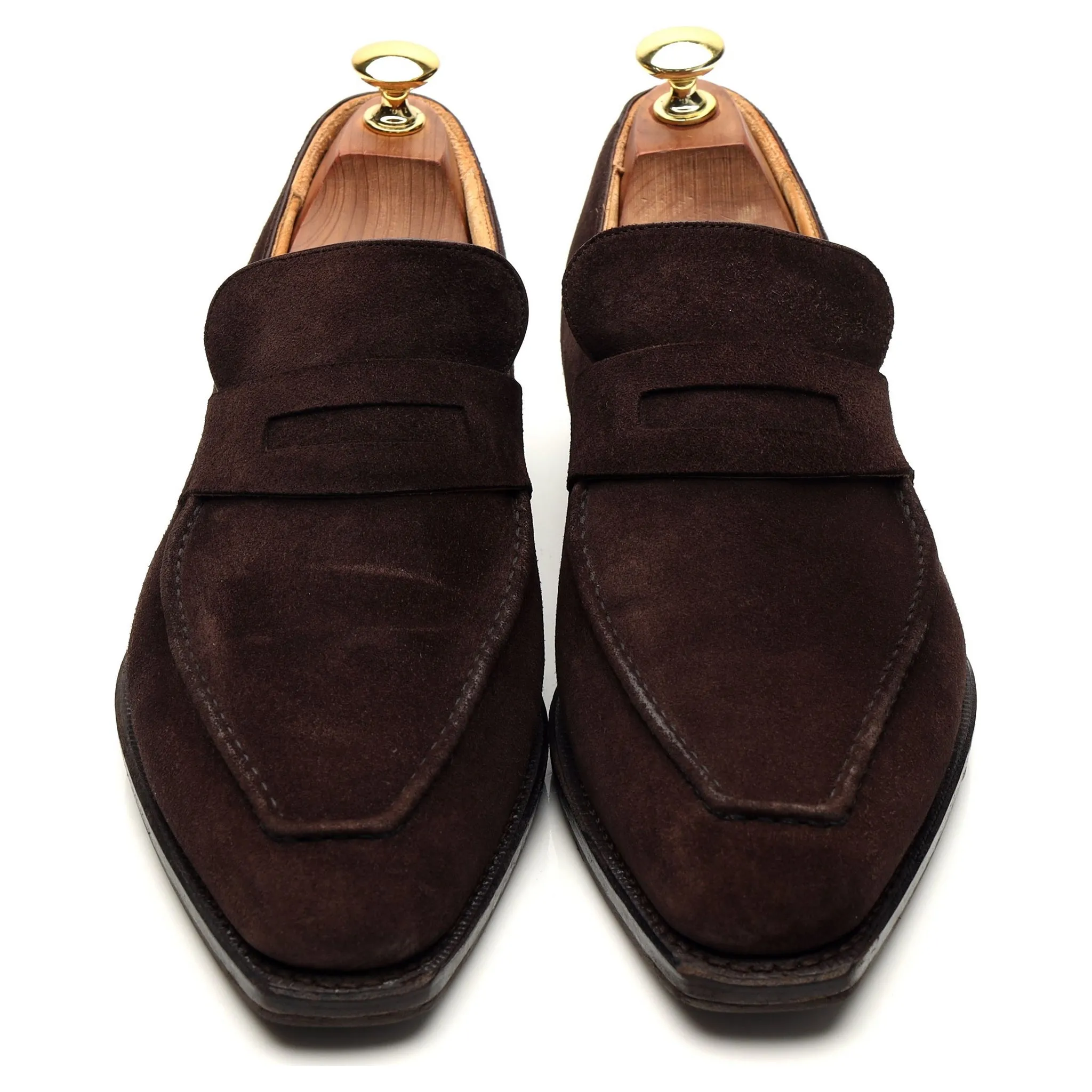 'Yawl' Dark Brown Suede Loafers UK 6.5 E