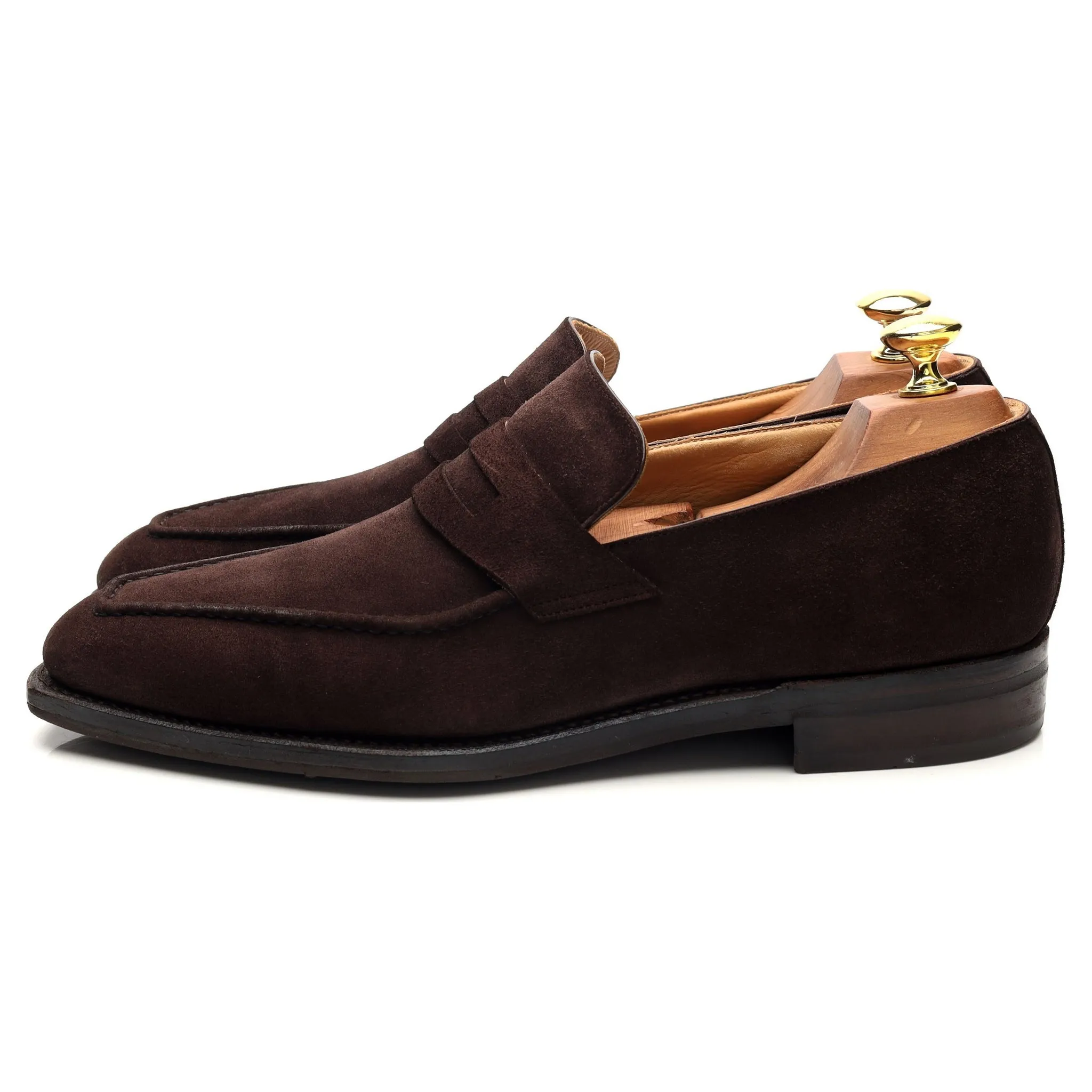 'Yawl' Dark Brown Suede Loafers UK 6.5 E