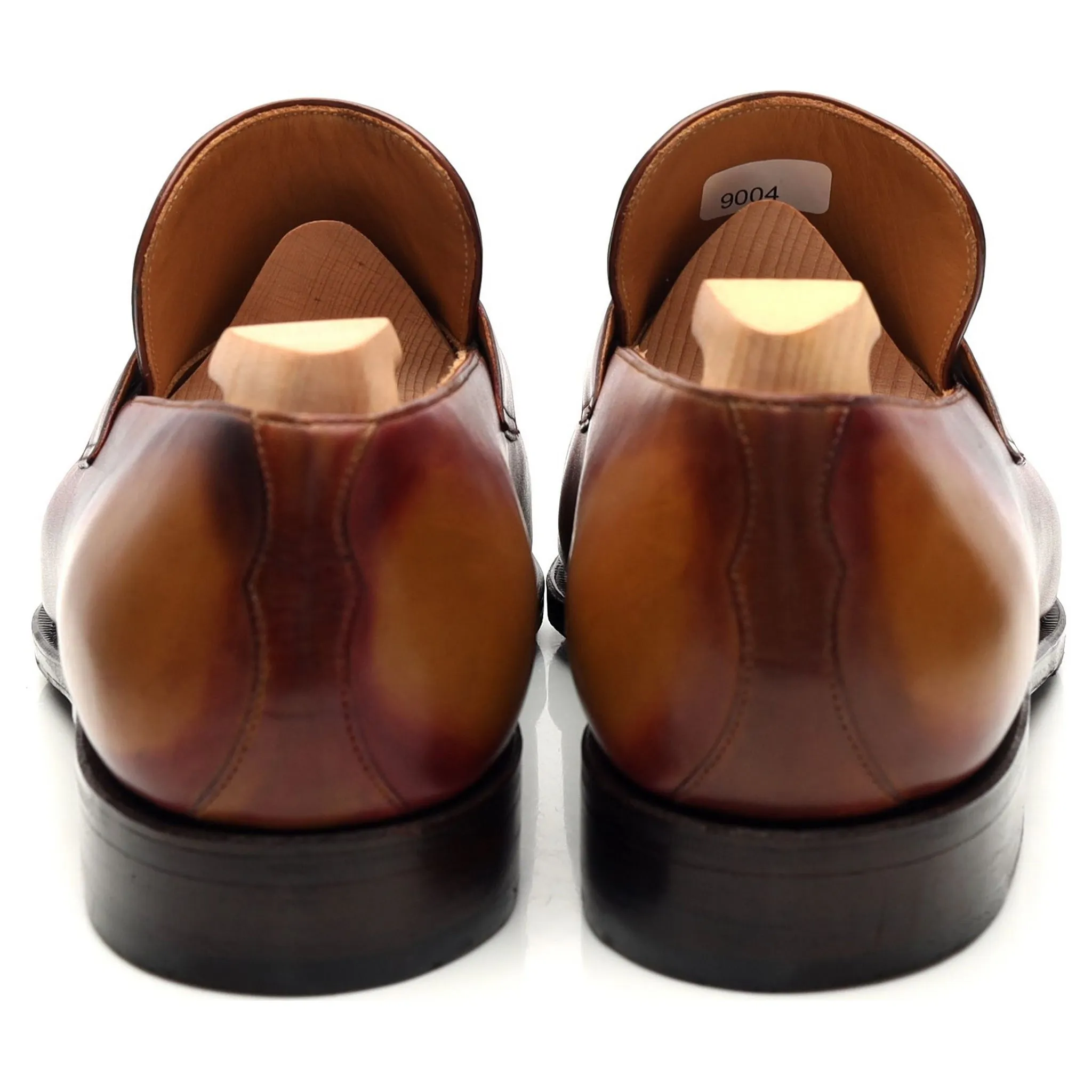 'Yawl' Tan Brown Leather Loafers UK 7.5 E